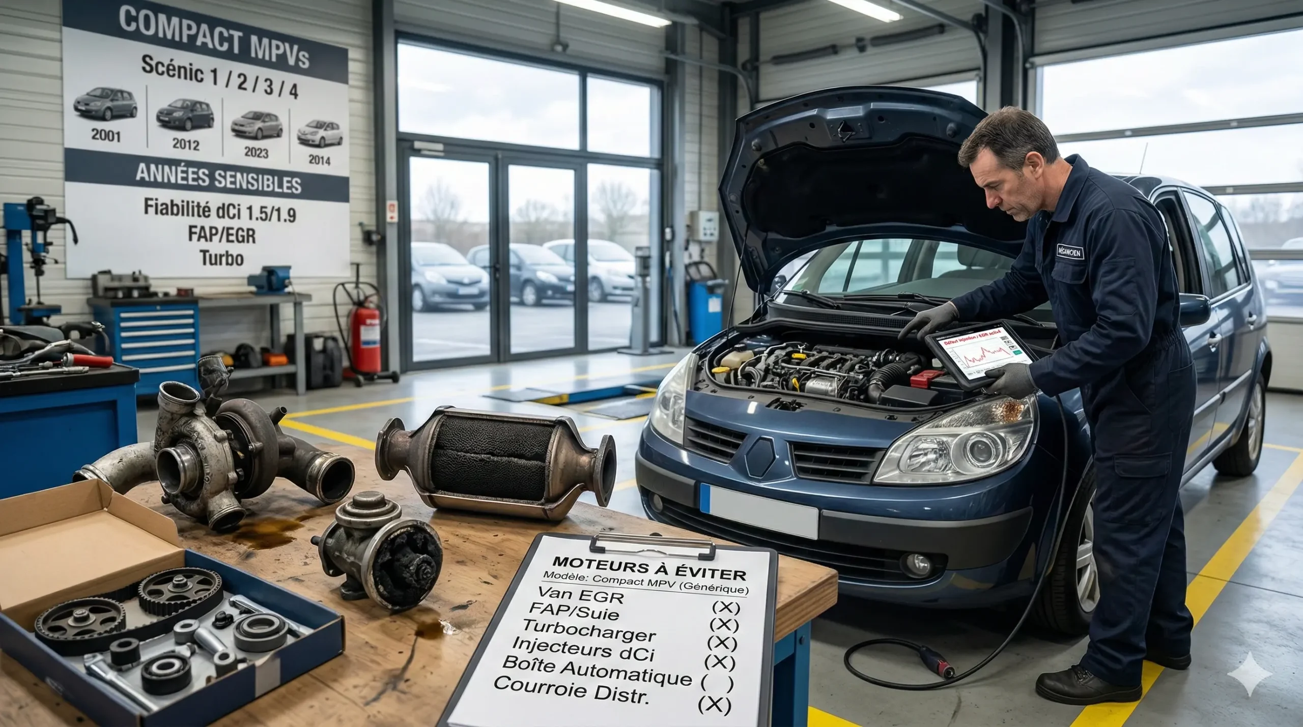 renault scenic moteurs a eviter